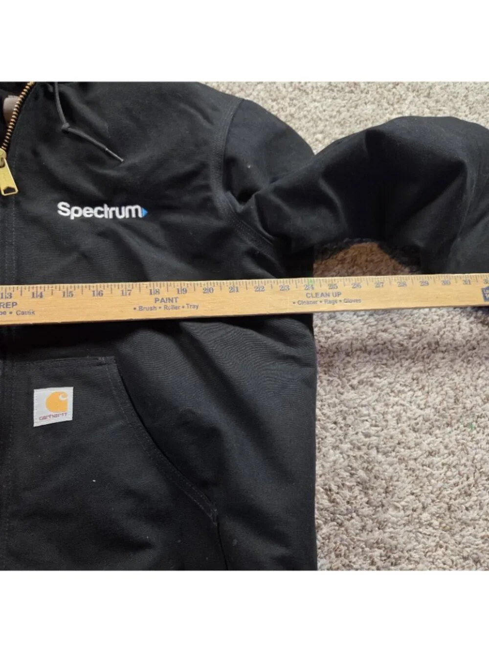 Vintage Carhartt Jacket Men's Medium Black J140 Duck Canvas Workwear Hooded